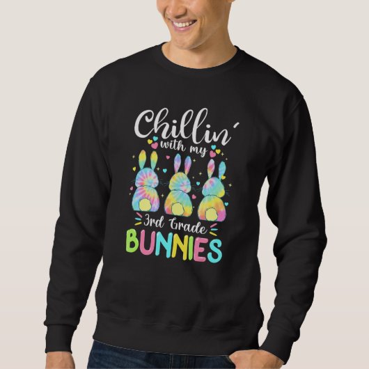 Chillin mit meinem dritten Grade Bunny Rabbit Oste Sweatshirt (Vorderseite)