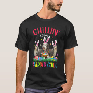 Chillin' mit meinen bärtigen Collie Ostereiern glü T-Shirt
