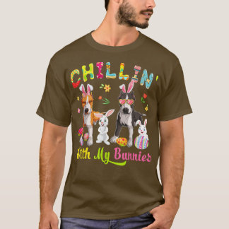 Chillin' mit meinen Bunnies Niedliche Pit Bull Hun T-Shirt