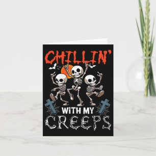 Chillin' mit meinen Creeps Halloween, drei Horror Karte