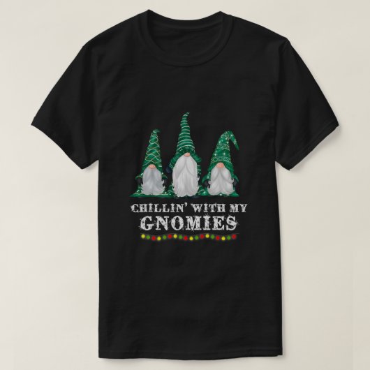 Chillin' mit meinen Gnomen frohe Weihnachten Gnome T-Shirt (Design vorne)