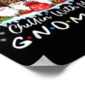 Chillin mit meinen Gnomen Funny Christmas Family F Poster (Ecke)