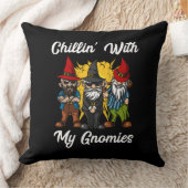 Chillin mit meinen Gnomen Funny Garden Gnomes Kissen (Decke)