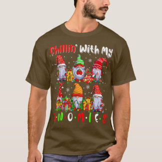 Chillin' mit meinen Gnomen Niedlich Si Gnomes Xmas T-Shirt