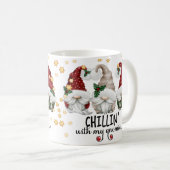 Chillin mit meinen Gnomen Niedlich Weihnachten Kaffeetasse (VorderseiteRechts)