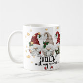Chillin mit meinen Gnomen Niedlich Weihnachten Kaffeetasse (Links)