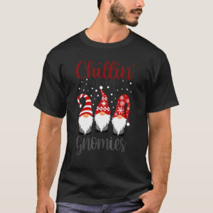 Chillin mit meinen Gnomen Weihnachts-Rote Nomaden T-Shirt