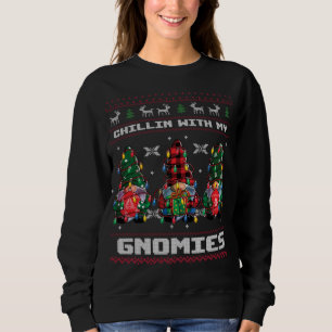 Chillin' mit meinen Gnomies Christma Pajamas Sweatshirt