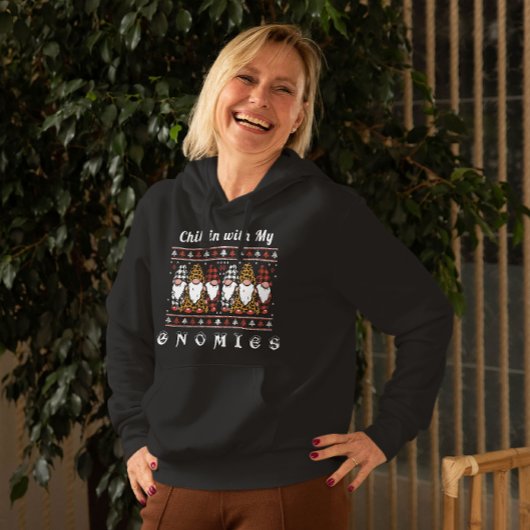 Chillin mit meinen Gnomies Funny Gnome Payamas Hoodie