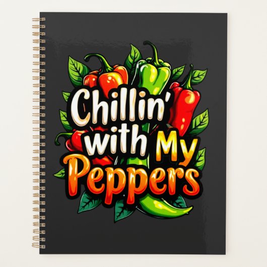 Chillin' mit meinen Paprikaschoten - Farbiger Chil Planer (Vorderseite)