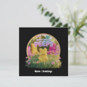 Chillin' mit meinen Piepen Niedlich Ostern Thema l Einladung (Stehend Vorderseite)