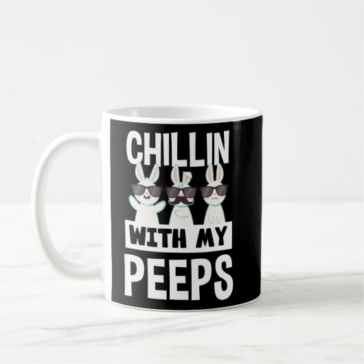 Chillin' mit meinen Pieps Osterhasen Kaffeetasse (Links)