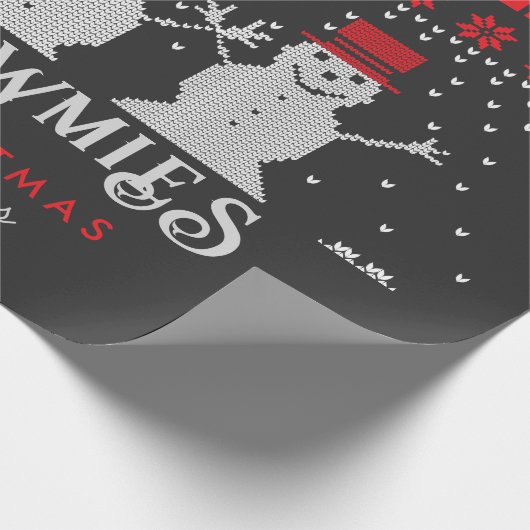 Chillin' mit meinen Schneemännern ein hässlicher W Geschenkpapier (Ecke)