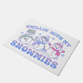 Chillin' mit meinen Schneemassen Fußmatte (Schrägansicht)