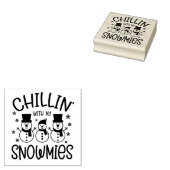 Chillin mit meinen Schneemassen Gummistempel (Stempel)