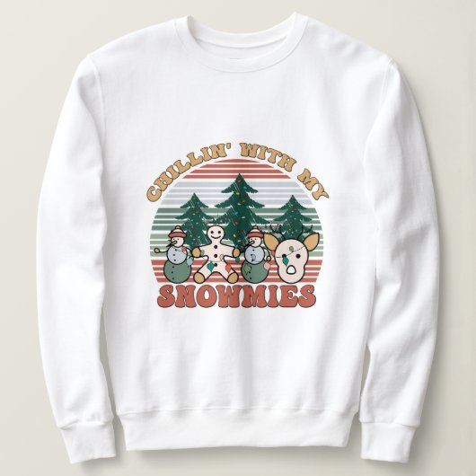 Chillin mit meinen Schneemassen Sweatshirt (Design vorne)