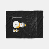 Chillin' mit meinen Schneemassen Weihnachten Frost Fleecedecke (Vorderseite (Horizontal))