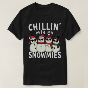 Chillin' mit meinen Snowmies Funny Snowman Weihnac T-Shirt