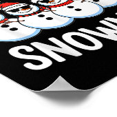 Chillin mit meinen Snowmies Funny Snowman Weihnach Poster (Ecke)