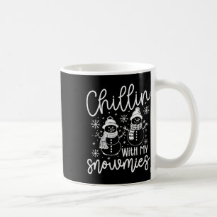 Chillin mit meinen Snowmies Santa Snowman Funny Xm Kaffeetasse