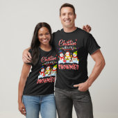 Chillin' mit meinen Snowmies Santa Snowman Scarf L T-Shirt (Unisex)
