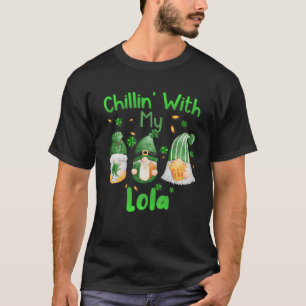 Chillin mit meiner Lola Green Kariert Gnomes St Pa T-Shirt