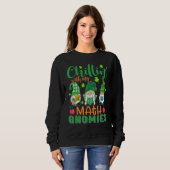 Chillin mit meiner Mathe Gnomies Patricks Day Teac Sweatshirt (Vorne ganz)