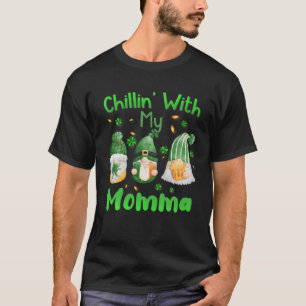 Chillin mit meiner Momma Green Kariert Gnomes St P T-Shirt