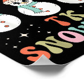 Chillin mit meiner Tk Snowmies Snowman Lehrer Chri Poster (Ecke)