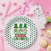 Chillin mit My Gnomies St Patricks Day Round Pappteller (Party)