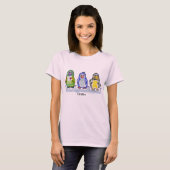 Chillin Niedlich Cartoon Pinguins Tshirt (Vorne ganz)