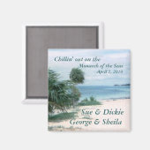 Chillin out anpassbarer Magnet (Vorderseite/Rückseite)