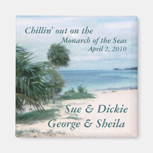 Chillin out anpassbarer Magnet (Vorne)