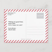 Chillin' Owls Foto Holiday Postcard Feiertagspostkarte (Rückseite)