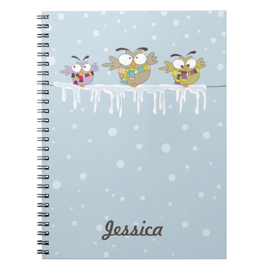 Chillin' Owls Notebook Notizblock (Vorderseite)