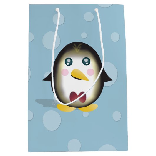 Chillin' Penguin Mittlere Geschenktüte (Vorderseite)