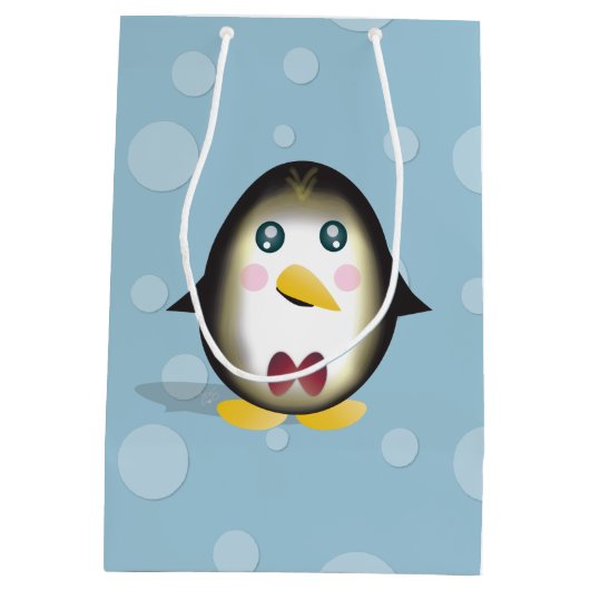 Chillin' Penguin Mittlere Geschenktüte (Rückseite)