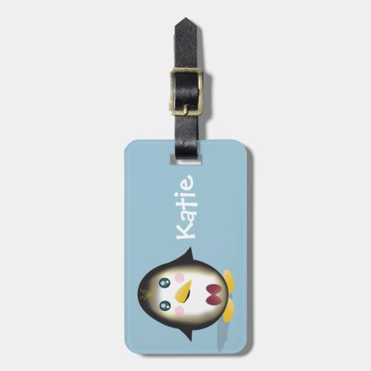 Chillin Pinguin-Gepäckanhänger Gepäckanhänger (Vorderseite vertikal)