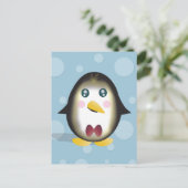 Chillin Pinguin-Vertikale-Postkarte Postkarte (Stehend Vorderseite)