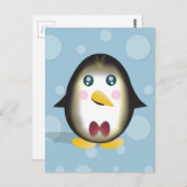 Chillin Pinguin-Vertikale-Postkarte Postkarte (Vorne/Hinten)