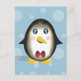 Chillin Pinguin-Vertikale-Postkarte Postkarte