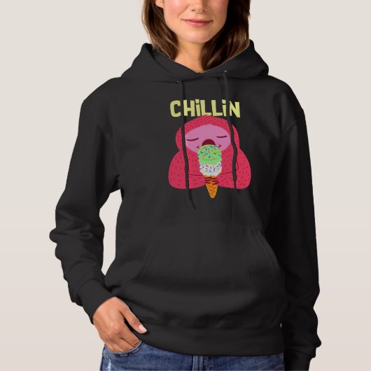 Chillin Sloth Chilling Hoodie (Vorderseite)