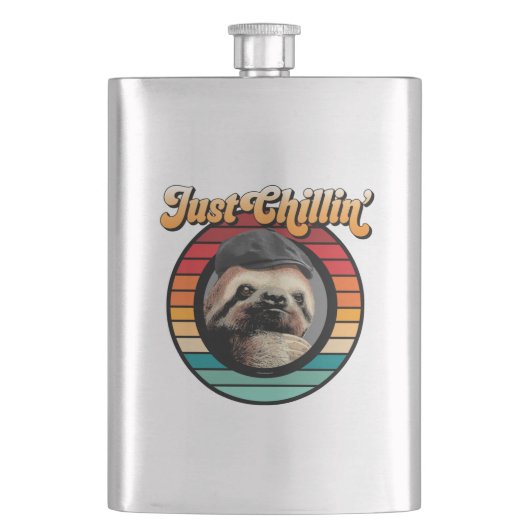 Chillin’ Sloth Flachmann (Vorderseite)