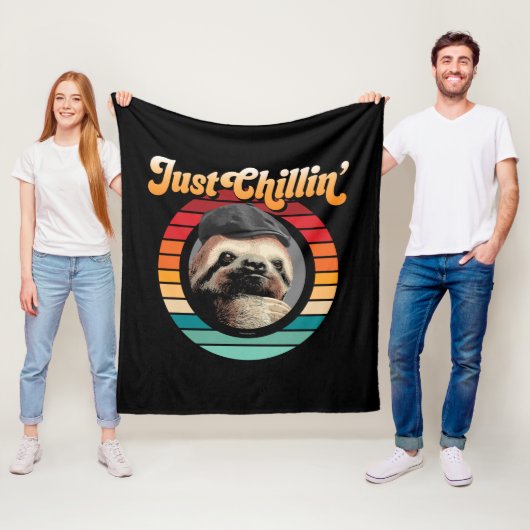 Chillin’ Sloth Fleecedecke (Beispiel)
