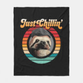 Chillin’ Sloth Fleecedecke (Vorderseite)