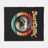 Chillin’ Sloth Fleecedecke (Vorderseite (Horizontal))
