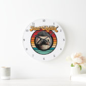 Chillin’ Sloth Große Wanduhr (Zuhause)