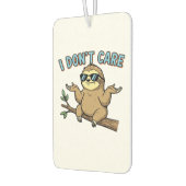 Chillin' Sloth I Don't Care Design Essential T-Shi Autolufterfrischer (Links)