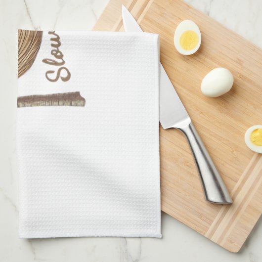 Chillin' Sloth in a Hammock Oversized T-Shirt Geschirrtuch (Viertel Falte)