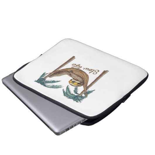 Chillin' Sloth in einem Hängematte Oversifizierter Laptopschutzhülle (Vorne Knopf)